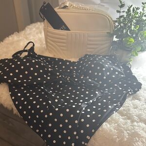 Elegant Black Polka Dot Bikini
